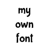 Eigen Lettertype